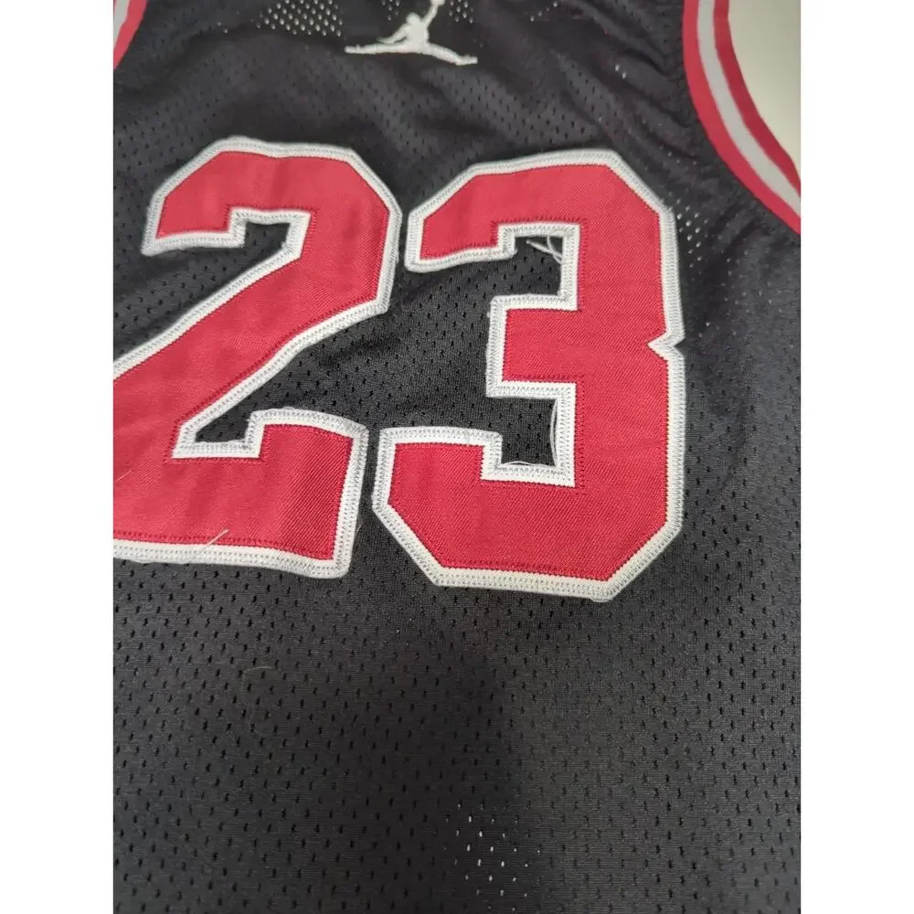 Nike Jordan 23 Kids Jersey Tank - Black/Red - A773-023 10-12 Yrs Distressed